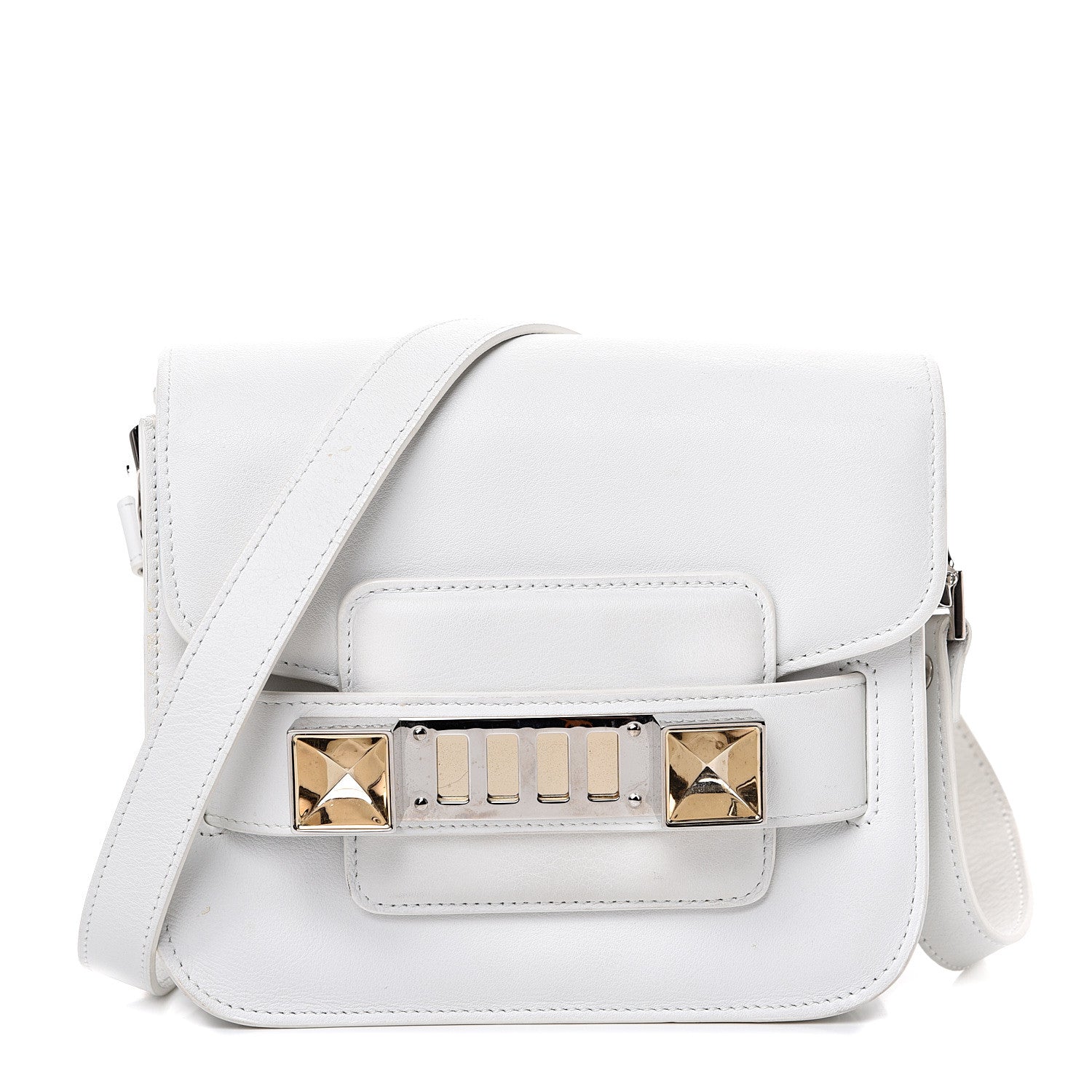 Proenza Schouler Calfskin Tiny PS11 Classic Shoulder Bag White 1 of 17