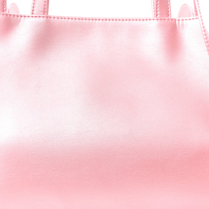 Telfar Metallic Vegan Leather Medium Shopping Bag Ballerina 8 of 10
