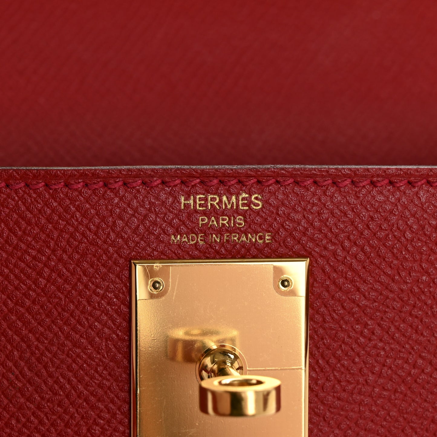 Epsom Kelly Sellier 28 Rouge Casaque