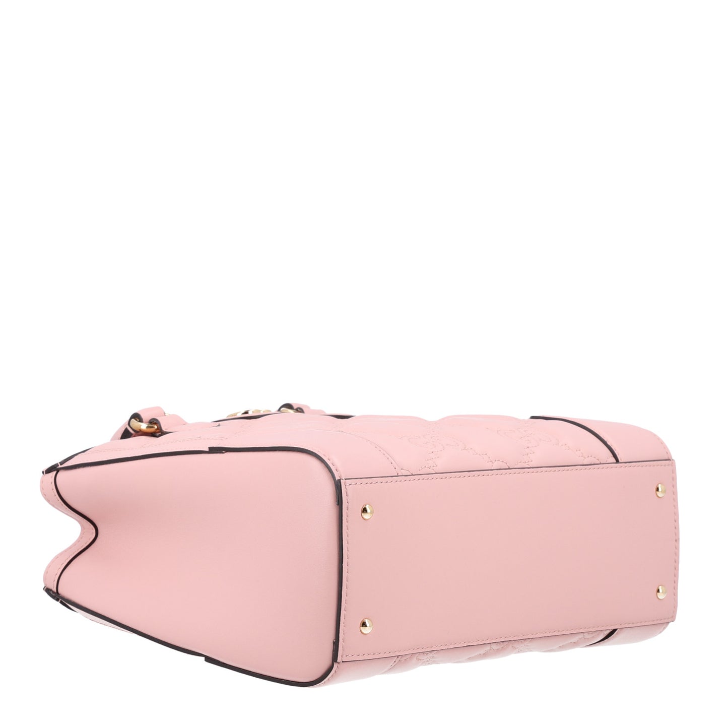 Calfskin GG Matelasse Mini Top Handle Bag Perfect Pink