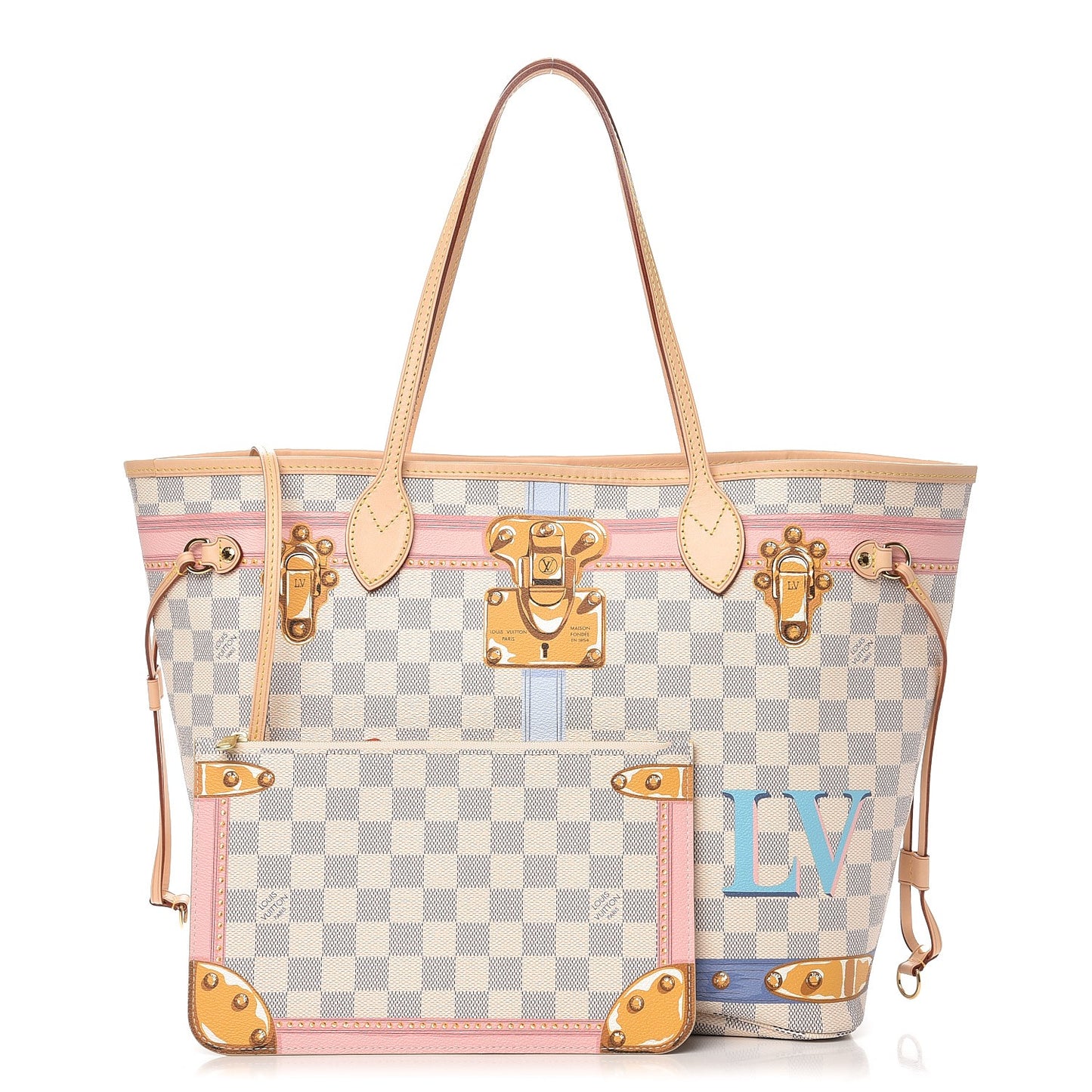 Damier Azur Summer Trunks Neo Neverfull MM