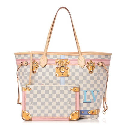 Louis Vuitton Damier Azur Summer Trunks Neo Neverfull MM 1 of 9