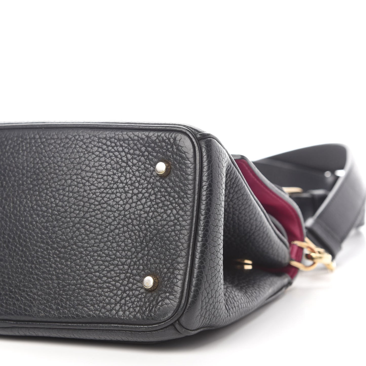 Bullcalf Small Be Dior Flap Black Fraise