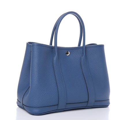 Hermes Vache Country Garden Party TPM 30 Bleu Agate 3 of 9