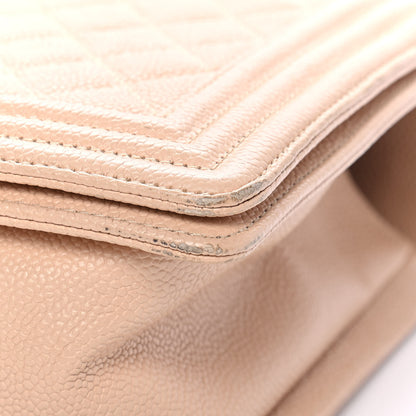 Chanel Caviar Quilted New Medium Boy Flap Beige 10 of 10