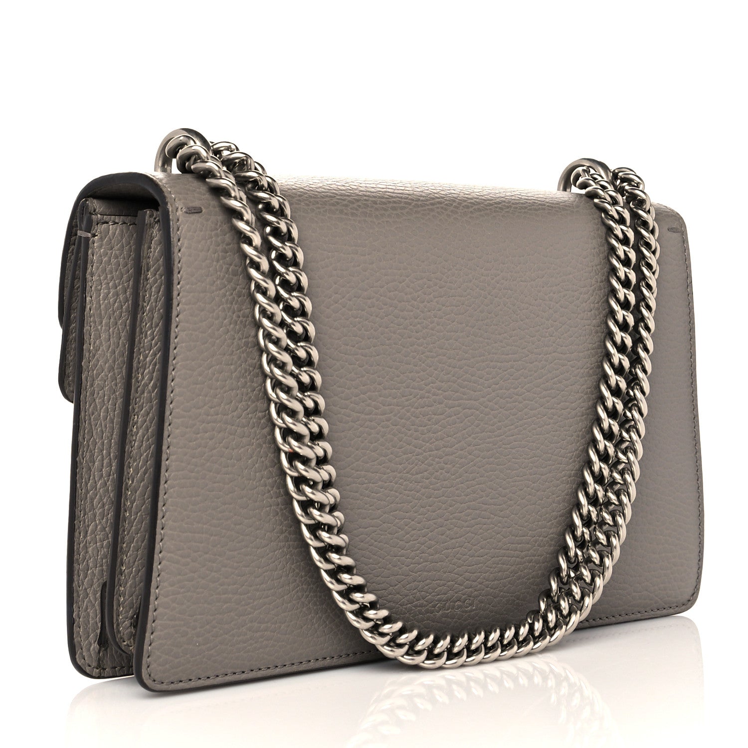 Gucci Pebbled Calfskin Small Dionysus Shoulder Bag Dusty Grey 3 of 11