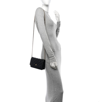 Chanel Caviar Quilted Wallet on Chain WOC Black 2 of 13