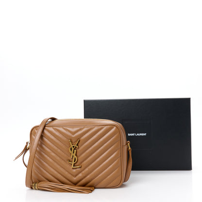 Saint Laurent Calfskin Matelasse Monogram Lou Camera Bag Cinnamon 11 of 11