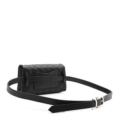 Chanel Grained Calfskin Quilted 2.55 Reissue Flap Belt Bag Clutch Black 3 of 12