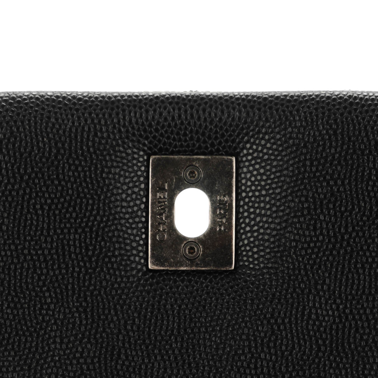 Chanel Caviar Quilted Large Coco Handle Flap Black 6 of 8