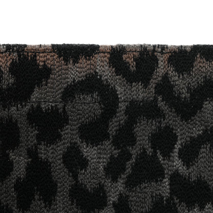 Christian Dior Canvas Mizza Embroidered Large Leopard Book Tote Grey 11 of 11