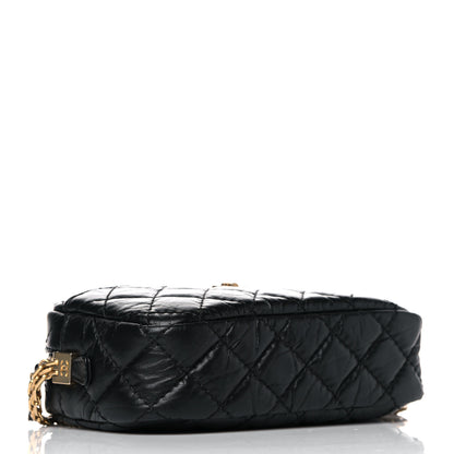 Chanel Aged Calfskin Quilted Mini Reissue Camera Case Black 4 of 12
