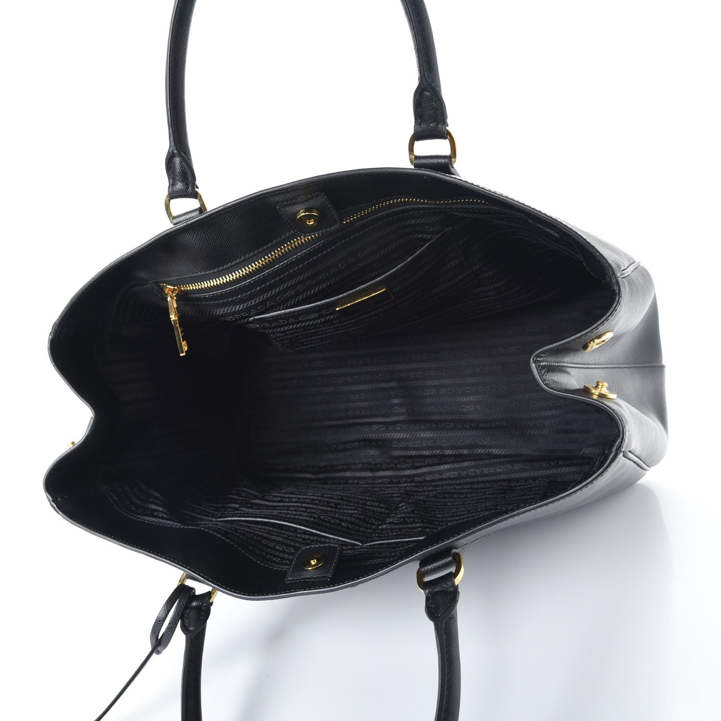 Saffiano Lux Large Tote Nero Black