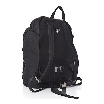 Prada Tessuto Nylon Montagna Double Buckle Backpack Black 3 of 9