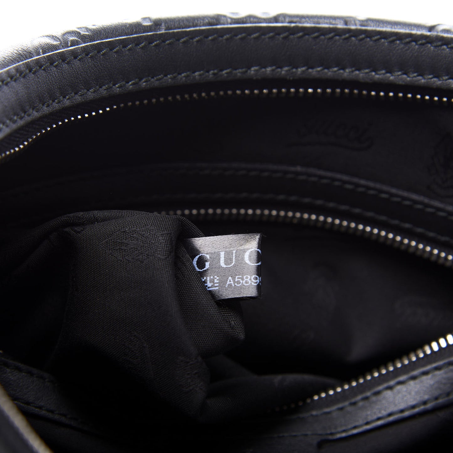 Guccissima Medium GG Twins Hobo Black