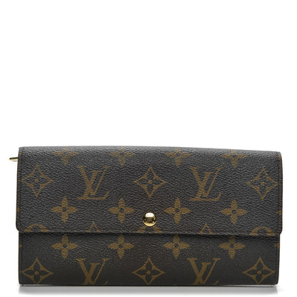 Louis Vuitton Monogram Leopard Sarah Wallet Rouge Fauviste 1 of 7