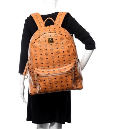 MCM Visetos Large Stark Backpack Cognac 2 of 9