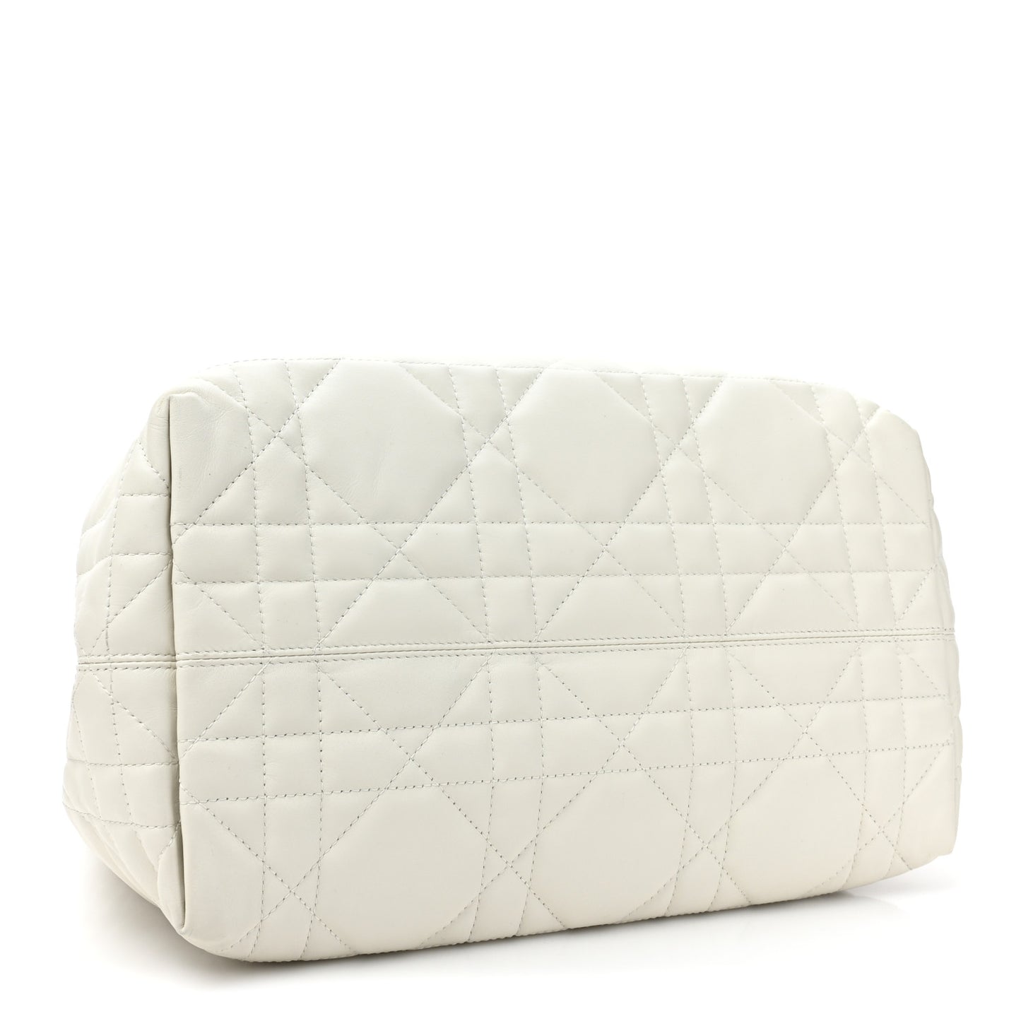 Calfskin Macrocannage Medium Toujours White White