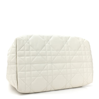 Christian Dior Calfskin Macrocannage Medium Toujours White White 5 of 14