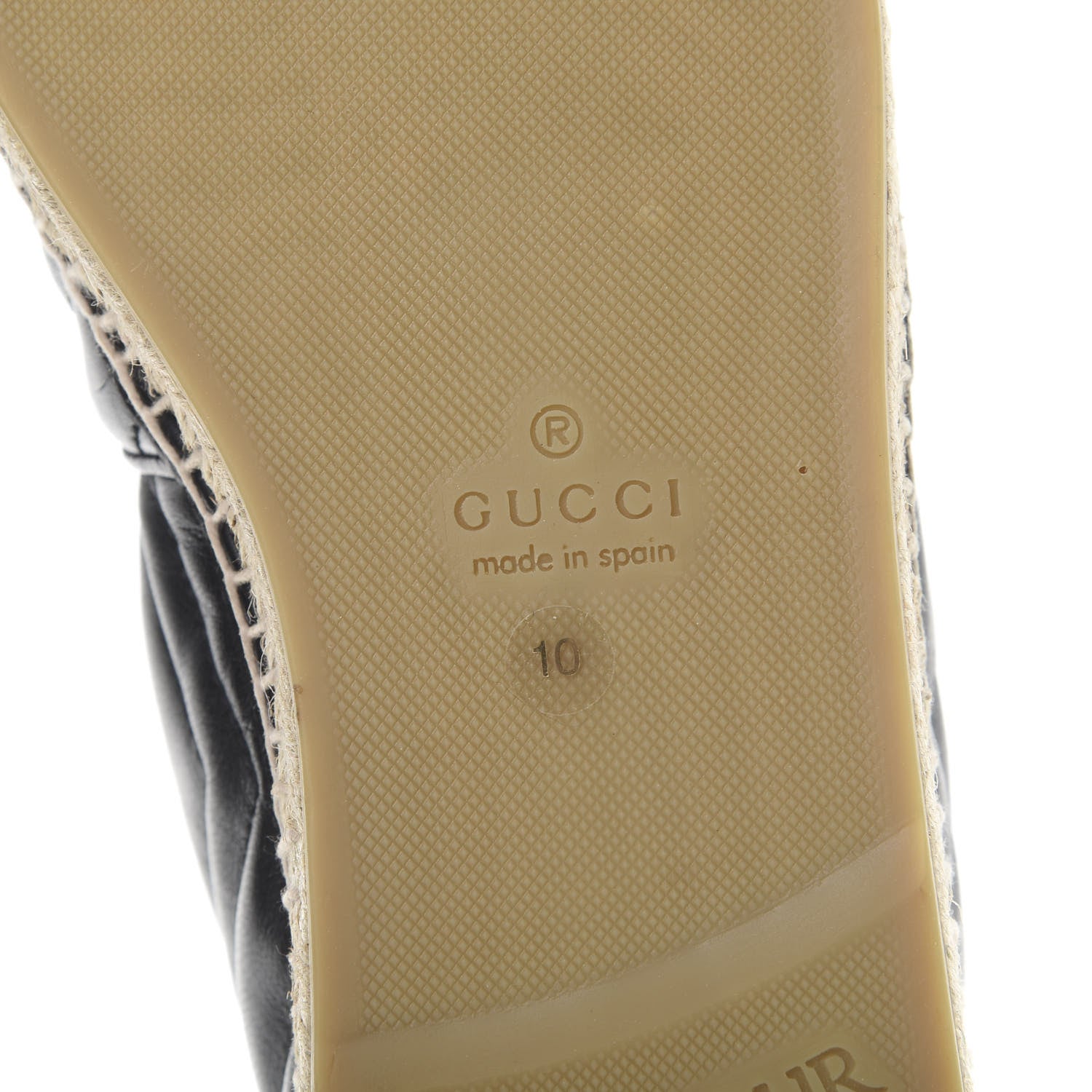Gucci Nappa Matelasse Mens GG Marmont Espadrilles 10 Black 6 of 8