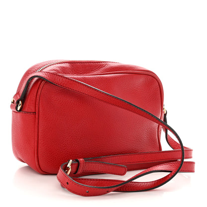Gucci Pebbled Calfskin Small Soho Disco Bag Tabasco Red 3 of 13