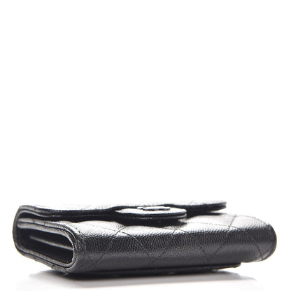 Chanel Iridescent Caviar Quilted Card Holder Black 4 of 9