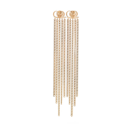 Christian Dior Danseuse Etolie Chain Drop Earrings Gold 1 of 4