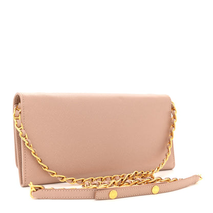 Prada Saffiano Metal Oro Chain Wallet Cammeo 3 of 12