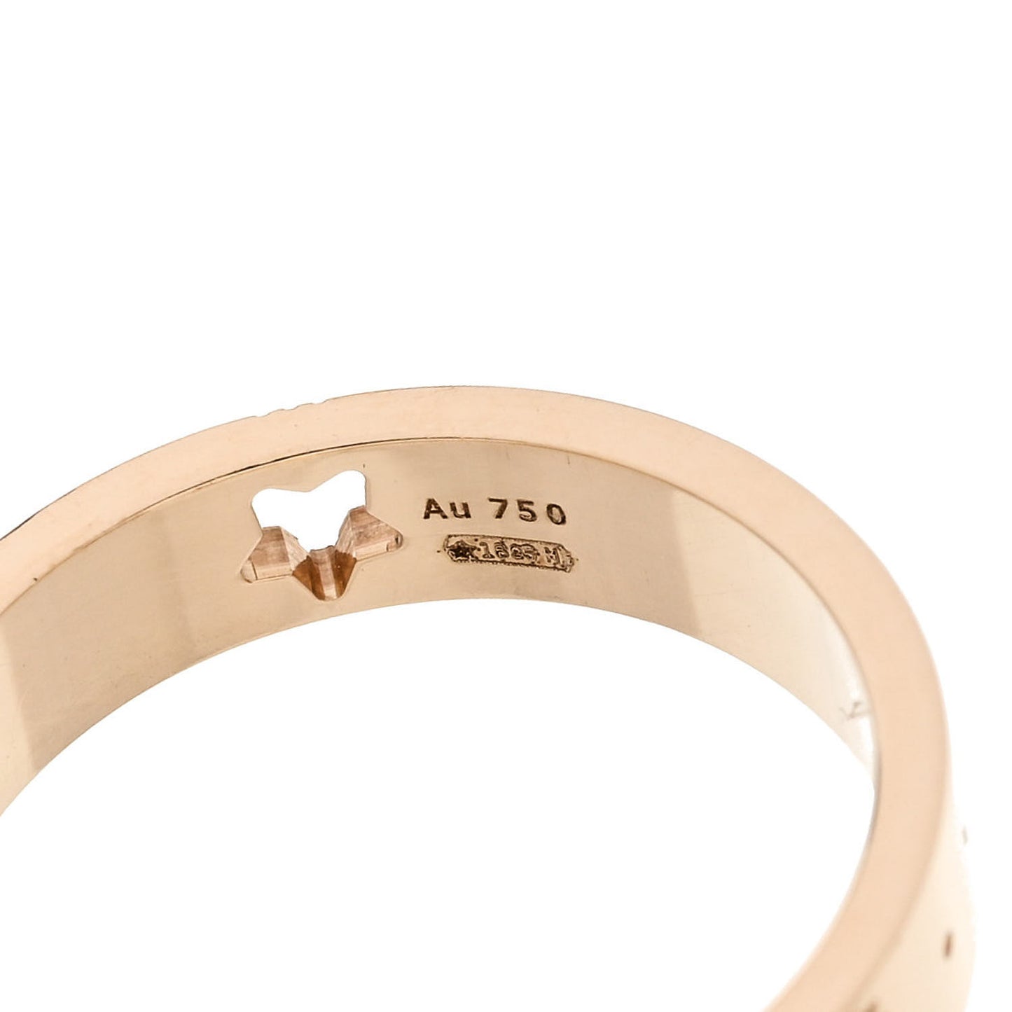 18K Yellow Gold Icon Stars Band Ring 50 5.25