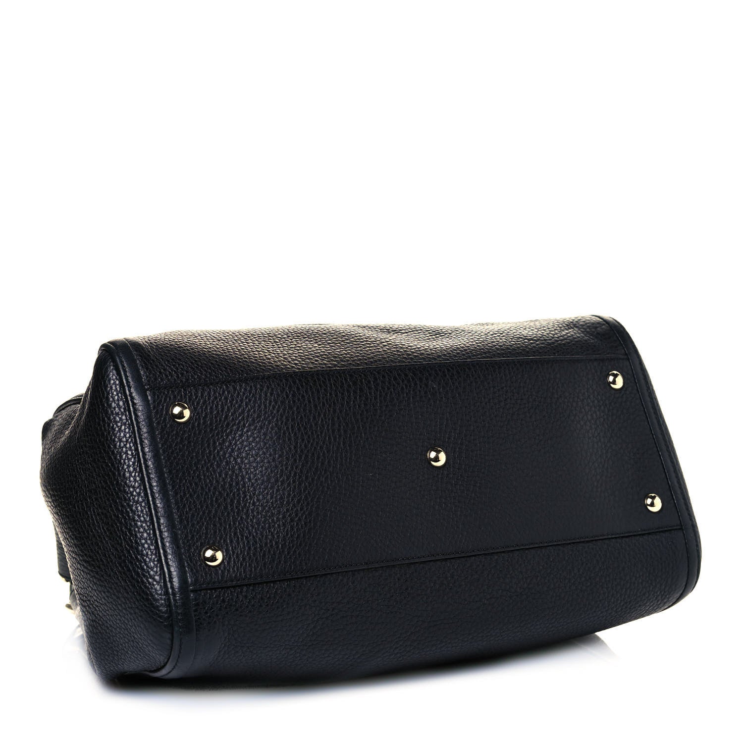 Gucci Pebbled Calfskin Medium Soho Shoulder Bag Black 5 of 13