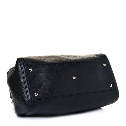 Gucci Pebbled Calfskin Medium Soho Shoulder Bag Black 5 of 13