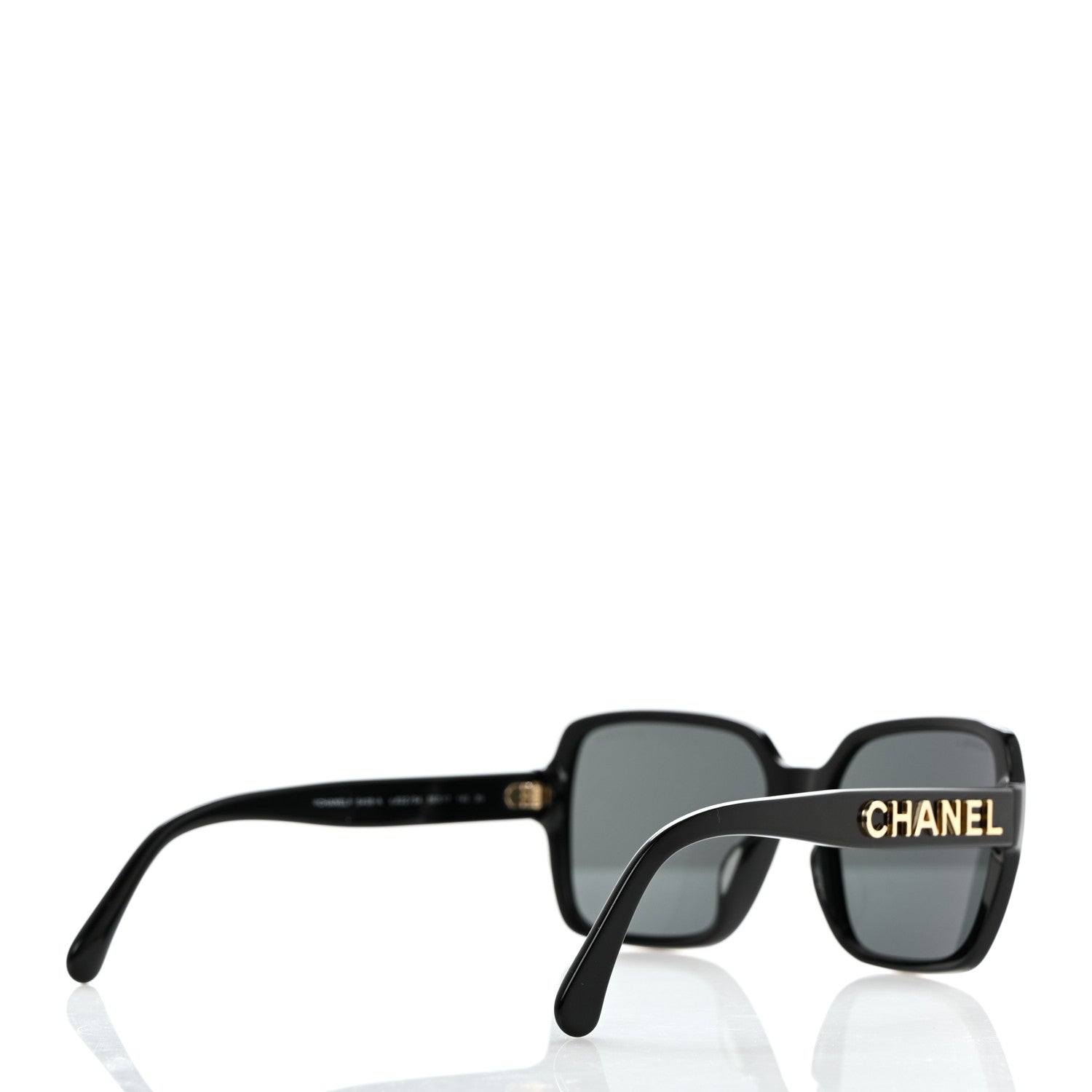 Chanel Acetate Square Sunglasses 5408-A Black 4 of 8