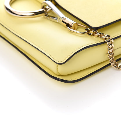 Chloe Suede Calfskin Small Faye Shoulder Bag Lemonade 9 of 11