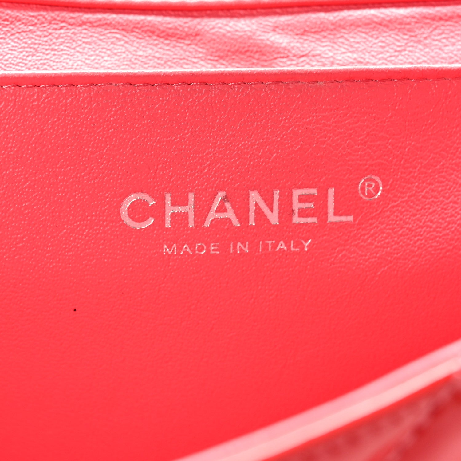 Chanel Patent Quilted Clutch With Chain Flap Fuchsia 7 of 9