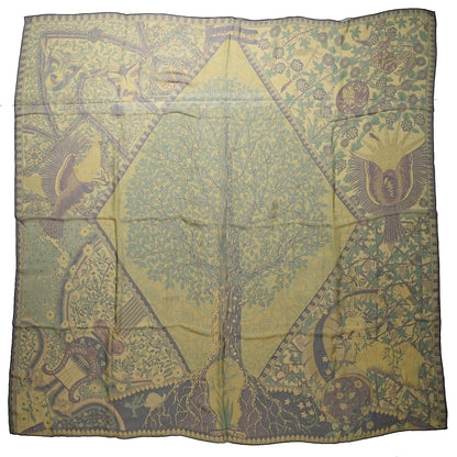 Hermes Mousseline Silk Axis Mundi Shawl 140 1 of 9