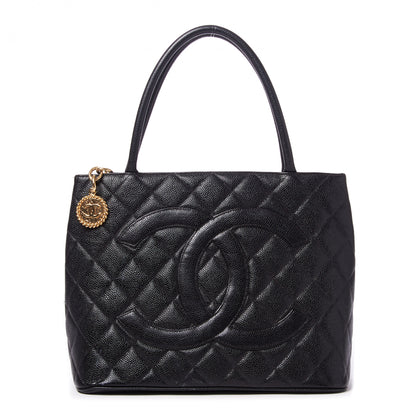 Chanel Caviar Quilted Medallion Tote Black 1 of 11