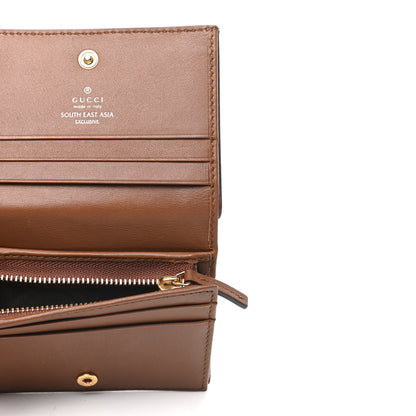 Gucci GG Supreme Monogram Bird Embroidered Card Case Beige 5 of 8