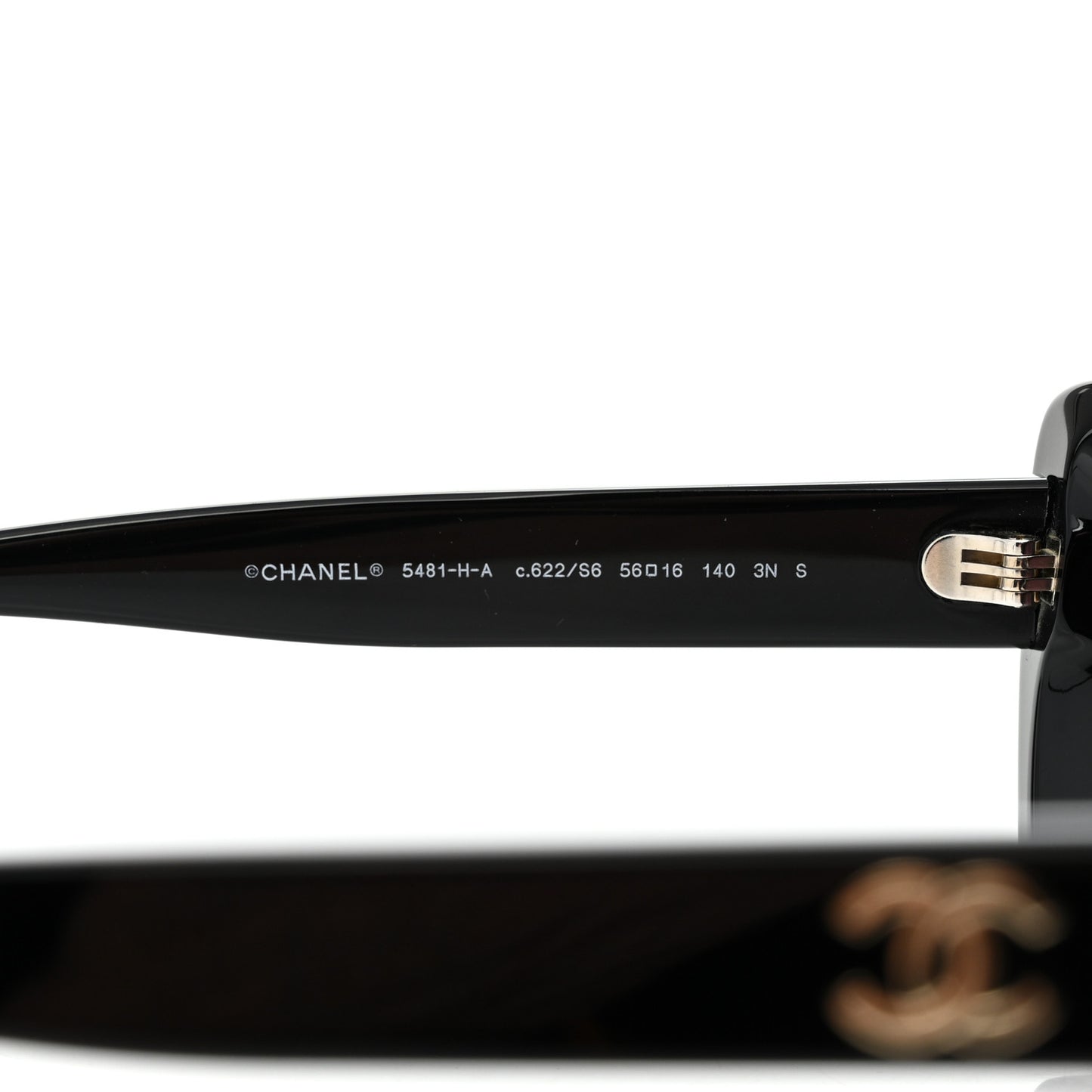 Acetate Pearl Cat Eye CC Sunglasses 5481-H-A Black