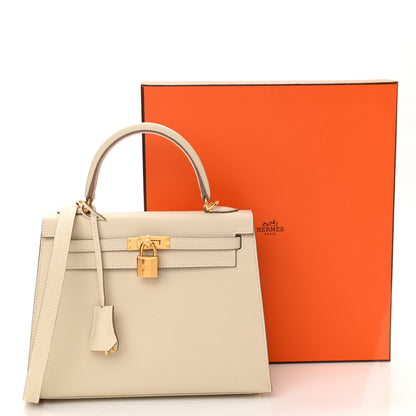 Hermes Epsom Kelly Sellier 25 Craie 11 of 11