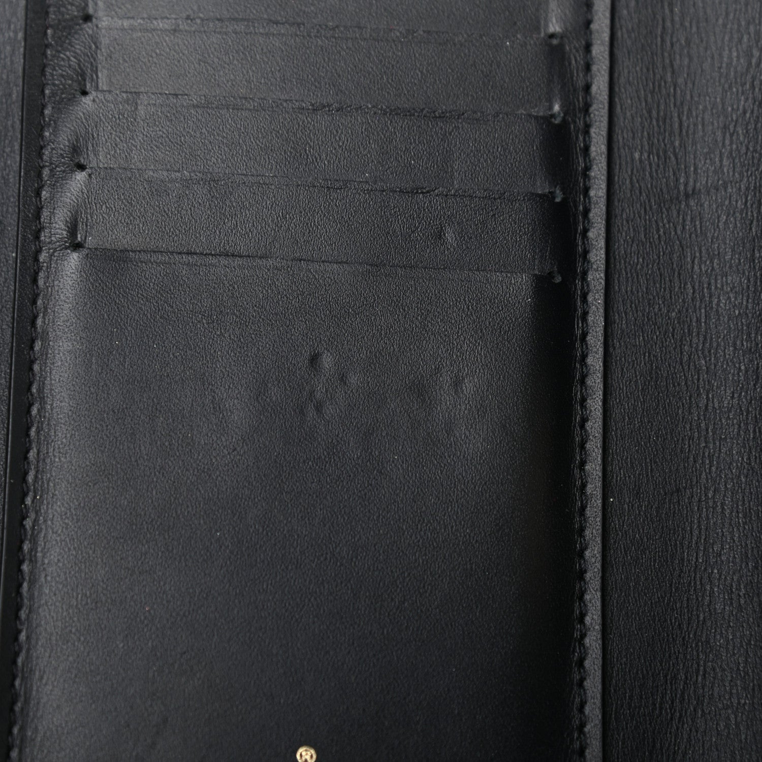 Louis Vuitton Monogram Flower Lock Compact Wallet Black 7 of 8
