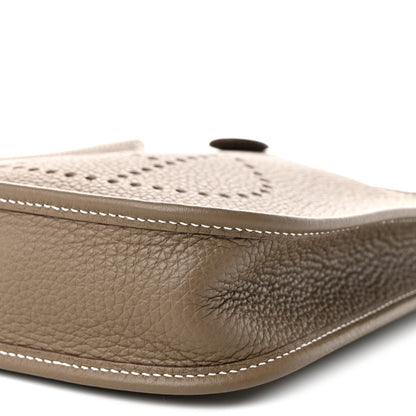 Hermes Taurillon Clemence Amazone Evelyne TPM Etoupe Bleu Indigo 9 of 9