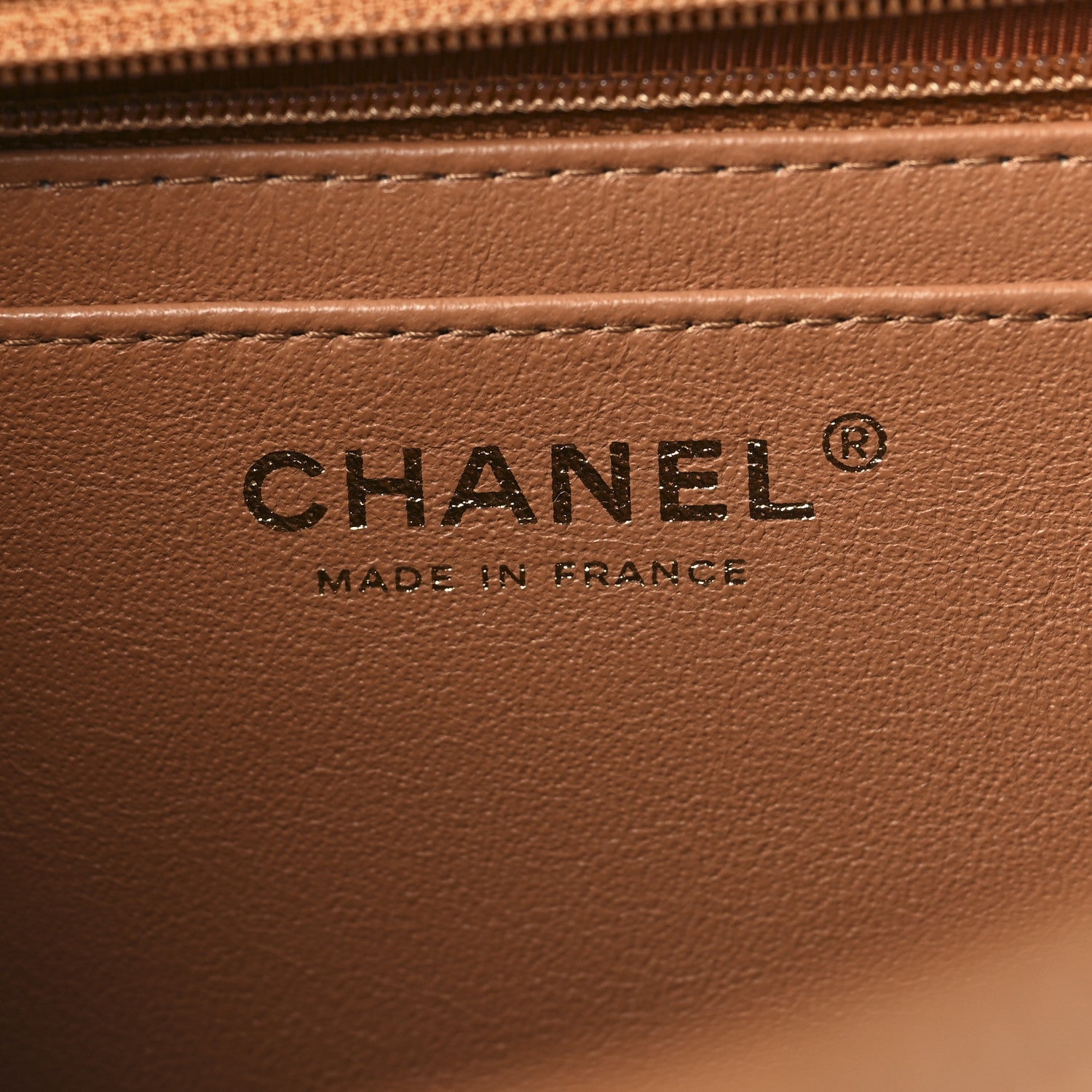 Chanel Caviar Quilted Jumbo Single Flap Light Brown 6 of 12