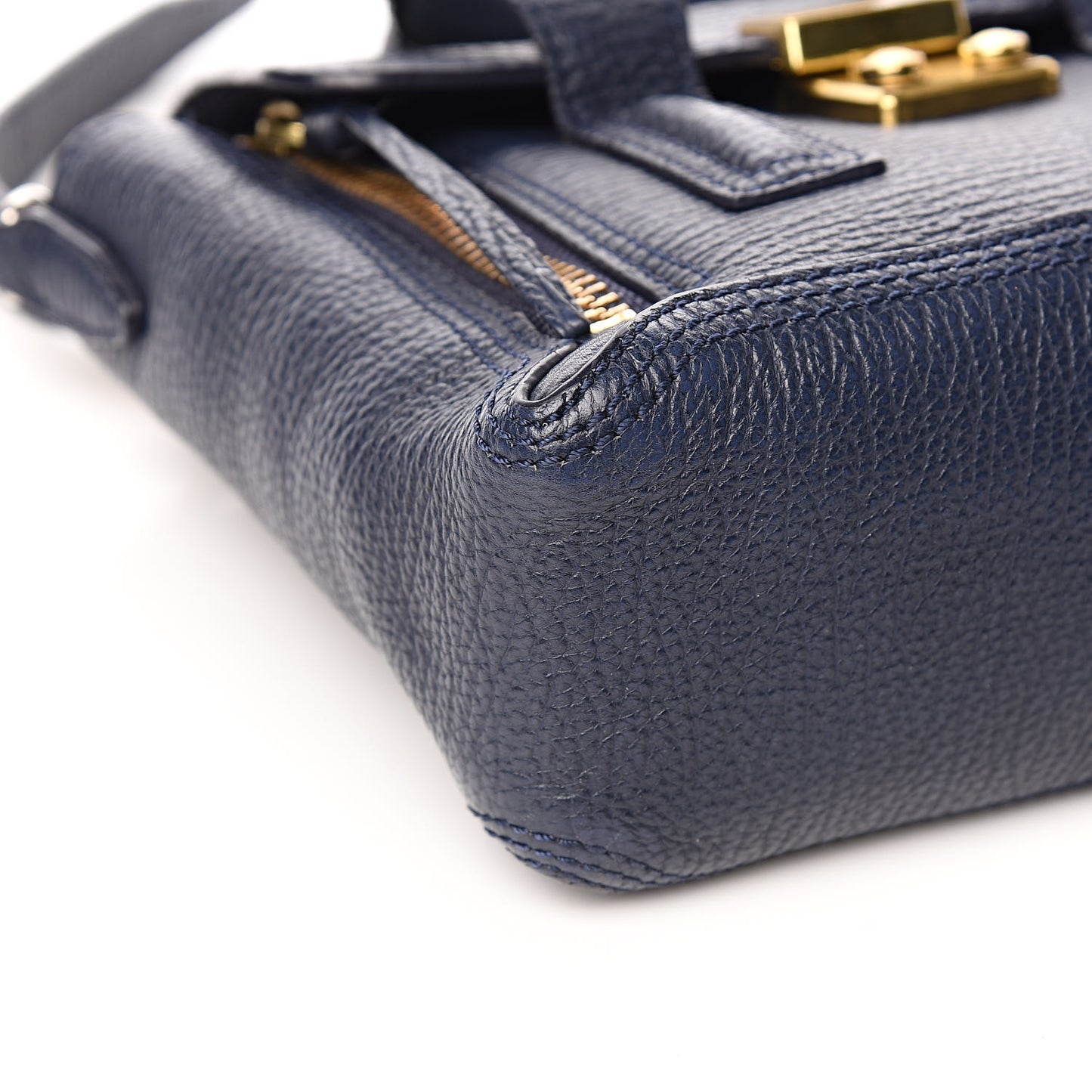 3.1 Textured Calfskin Mini Pashli Satchel Ink