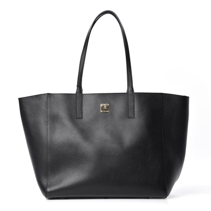 MCM Grained Calfskin Medium Reversible Wandel Tote Black 1 of 12