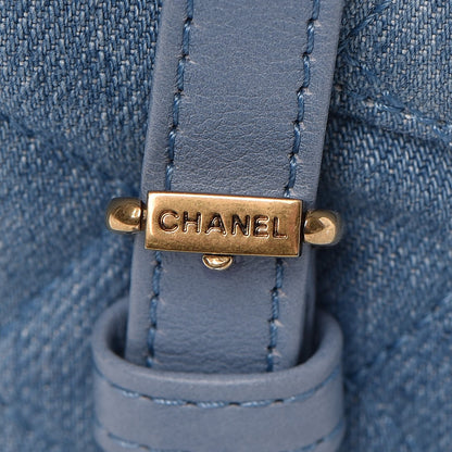 Chanel Washed Denim Quilted Small Urban Spirit Backpack Light Blue 11 of 12
