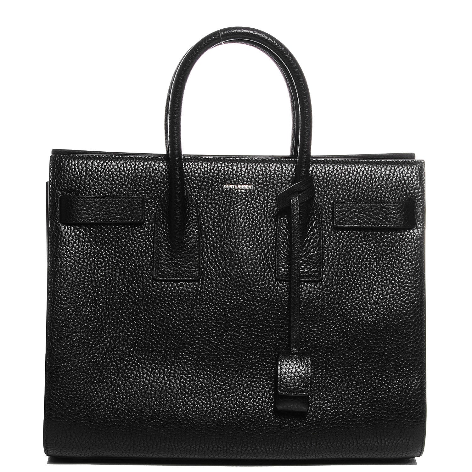 Saint Laurent Grained Calfskin Small Sac De Jour Black 1 of 8
