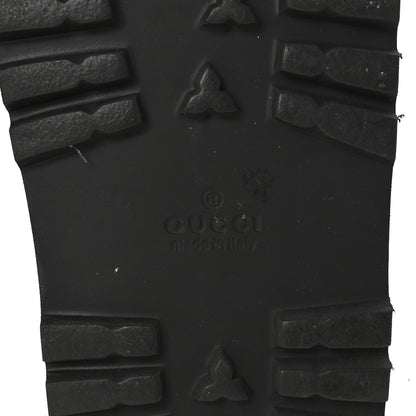 Gucci Rubber Web Mens Lug Sole Slide Sandals 7 Black Green Red 7 of 8