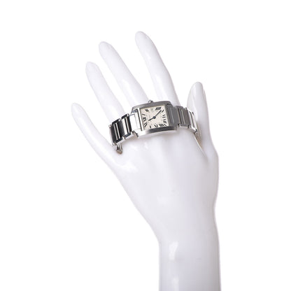 Cartier Stainless Steel 25mm Tank Francaise Quartz Watch 2 of 9