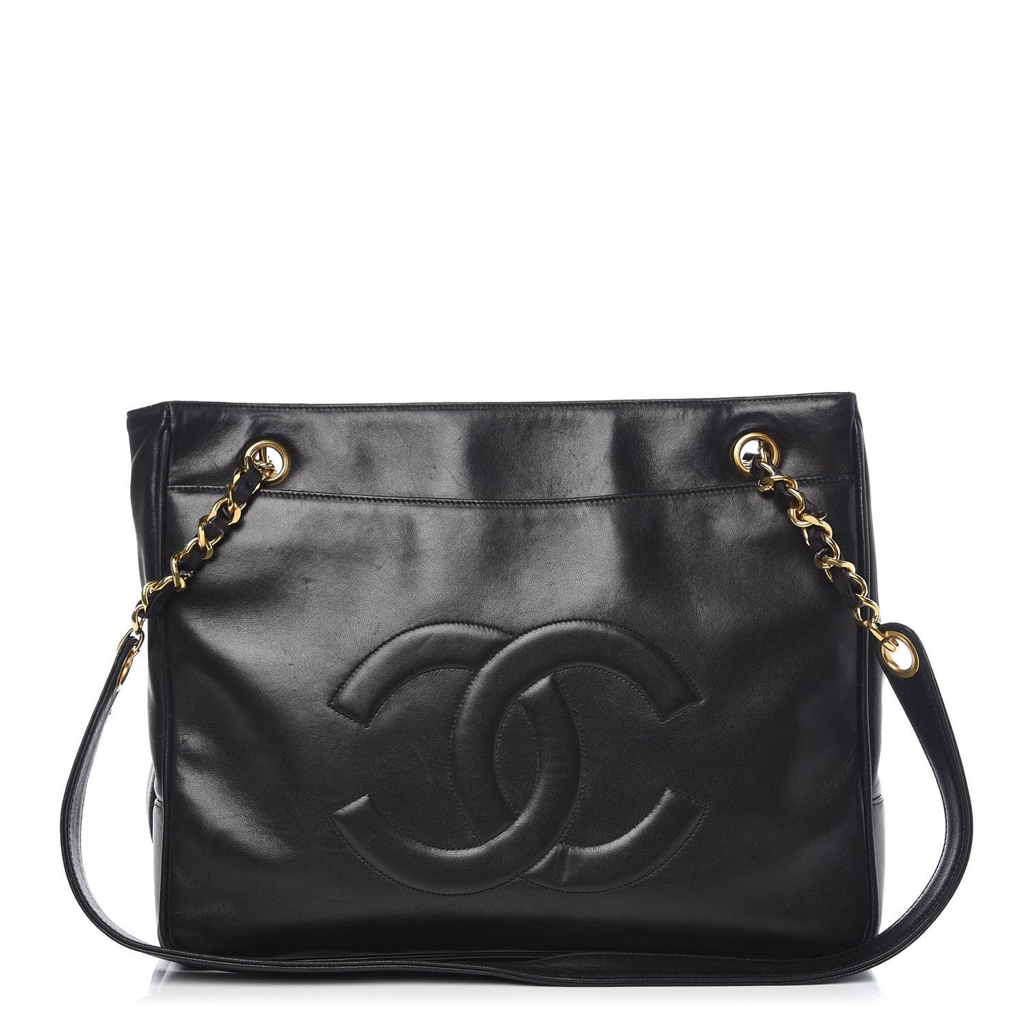 Lambskin CC Shoulder Bag Black