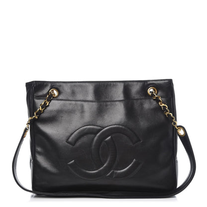 Chanel Lambskin CC Shoulder Bag Black 1 of 9